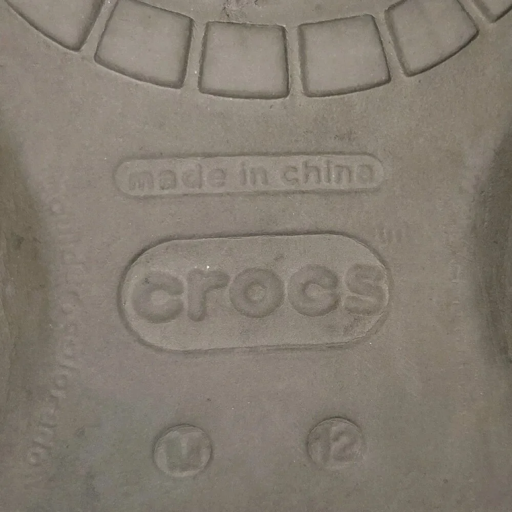 Crocs Canvas Santa Cruz Loafers Slip On Shoes Mens Size  12 Brown